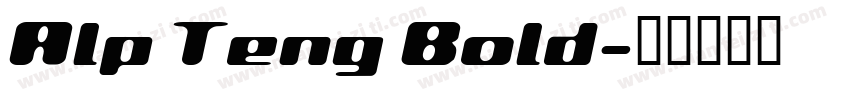Alp Teng Bold字体转换